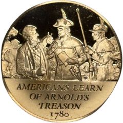Medal - History of the American Revolution Americans Learn of Arnold`s Treason