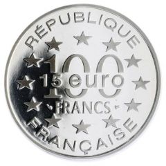 100 Francs / 15 Euro Stockholm City Hall