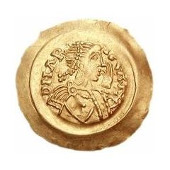 1 Tremissis - Aripert II With hand in field