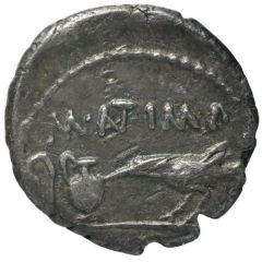 Quinarius Antonii: Marcus Antonius, M•ANT•IMP