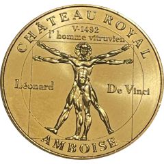 Monnaie de Paris Tourist Token - Amboise Château royal - L`homme vitruvien