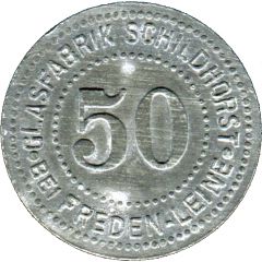 50 Pfennig - Freden am Leine Glasfabrik Schildhorst