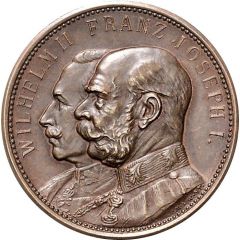 Medal - Brotherhood in arms between Wilhelm II and Franz Joseph I