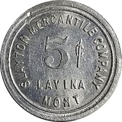 5 Cents - Slayton Mercantile Company Lavina, Montana