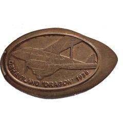 Elongated Coin - Dehaviland `Dragon` 1935