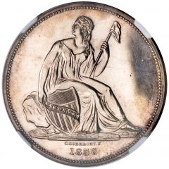 1 Dollar `1836 Gobrecht Dollar` Pattern, silver
