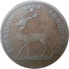 1/2 Penny Middlesex - Freedom with innocence / Rule Britannia