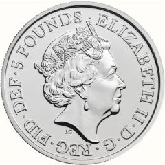 5 Pounds - Elizabeth II 5th portrait, Four Generations of Royalty