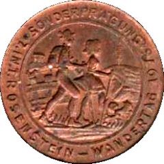 1 Pfennig - Heubacher Glückspfennig Rosenstein Wandertag 1976