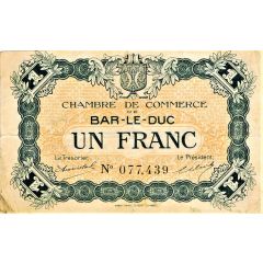 1 Franc - Chambre de Commerce de Bar-le-Duc 55