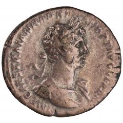 Denarius - Hadrian PARTHIC DIVI TRAIAN AVG F P M TR P COS P P FORT RED, Fortuna