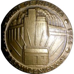 Medal - Indiana Sesquicentennial