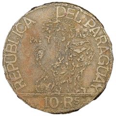 10 Reales Bronze Pattern