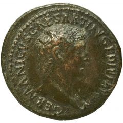 As - Germanicus IMP T CAES DIVI VESP F AVG REST