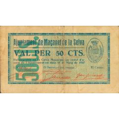 50 Céntimos Maçanet de la Selva