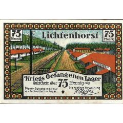 75 Pfennig Kriegs Gefangenen Lager
