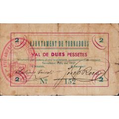 2 Pesetas Tornabous