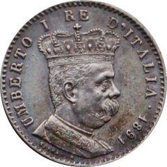 1 Lira / 2⁄10 Rial - Umberto I