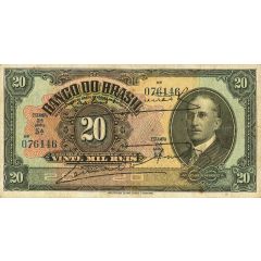 20 Mil Réis Banco do Brasil, 2nd. Print
