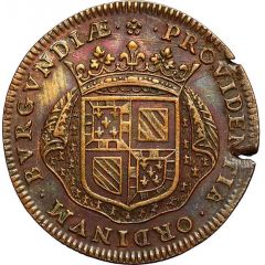 Jeton - Louis XIV - États de Bourgogne - Suppression des francs-fiefs et nouveaux acquêts