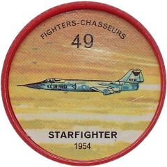 Token - Jell-O Aircraft #49, Starfighter