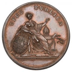 Medalet - George III Bishop of Osnabrück, bronze, 30mm