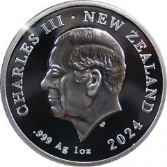 1 Dollar - Charles III Fuller Portrait - Paris Olympics, Silver Proof