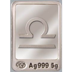 5 Grams Silver Zodiac signs - Libra