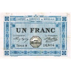 1 Franc - Chambre de Commerce de Bordeaux 33