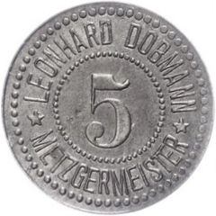 5 Pfennigs - München Leonhard Dobmann Metzgermeister