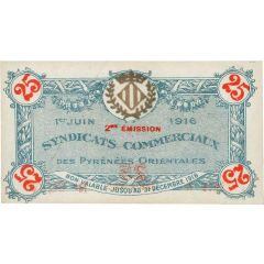 25 Centimes - Syndicats Commerciaux des Pyrénées Orientales