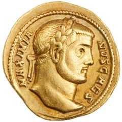 Aureus - Galerius VIRTVS MILITVM, Rome