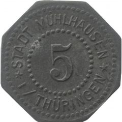5 Pfennig - Mühlhausen in Thüringen