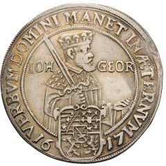 1/2 Thaler - John George I Centenary of the Reformation