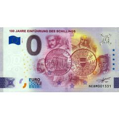 0 Euro - 100 Jahre Einführung des Schillings