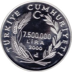 7 500 000 Lira Year 2000
