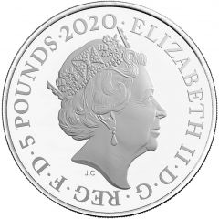 5 Pounds - Elizabeth II 5th portrait, James Bond - III