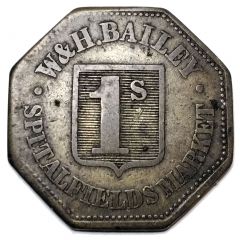 1 Shilling - Spitalfields Market W and H. Bailey