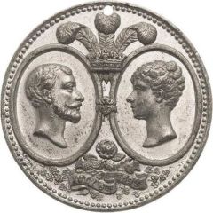 Medal Royal Wedding, J. Carter, white metal