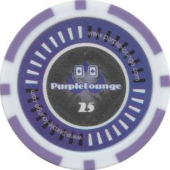 Poker Chip - Purple Lounge 25