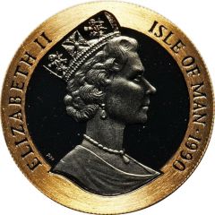 1/5 Crown - Elizabeth II Penny Black