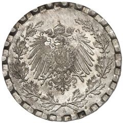 50 Pfennig - Wilhelm II type 2 - small shield - Pattern