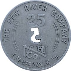 25 Cents - The New River Company Cranberry, West Virginia
