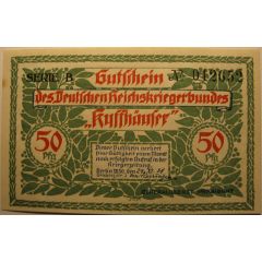 50 Pfennig Deutscher Reichskriegerbund Kyffhäuser