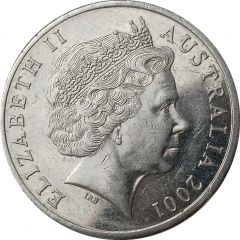 20 Cents - Elizabeth II 4th Portrait - Sir Donald Bradman