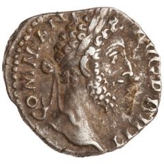 Denarius - Commodus P M TR P X IMP VII COS IIII P P, Roma and Victory