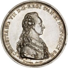 Medal - Christian VII Danish citizenship, type 3