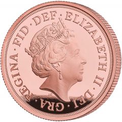 2 Sovereigns- Elizabeth II 5th portrait, Queen`s 95th Birthday