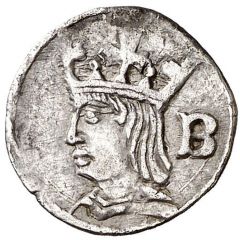 1/4 Groat - Ferdinand II straight hair,B in reverse