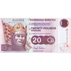 20 Pounds Clydesdale Bank - Clydesdale Bank Exchange